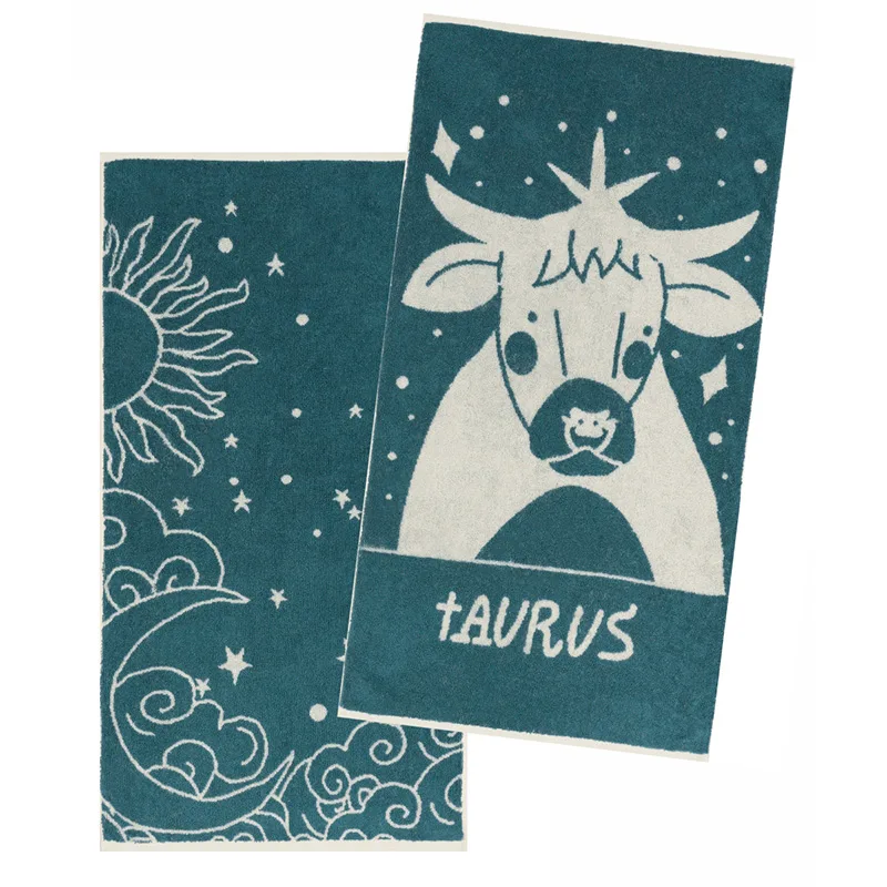 Πετσέτες Προσώπου (Σετ 2 Τμχ) 50X90 Kentia Zodiac-Taurus (50x90)
