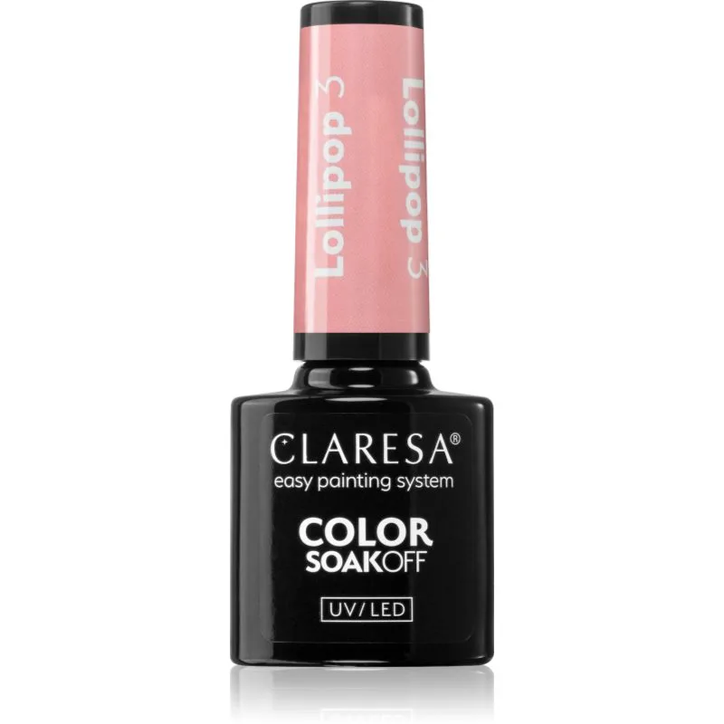 Claresa SoakOff UV/LED Color Lollipop τζελ βερνίκι νυχιών απόχρωση 3 5 γρ