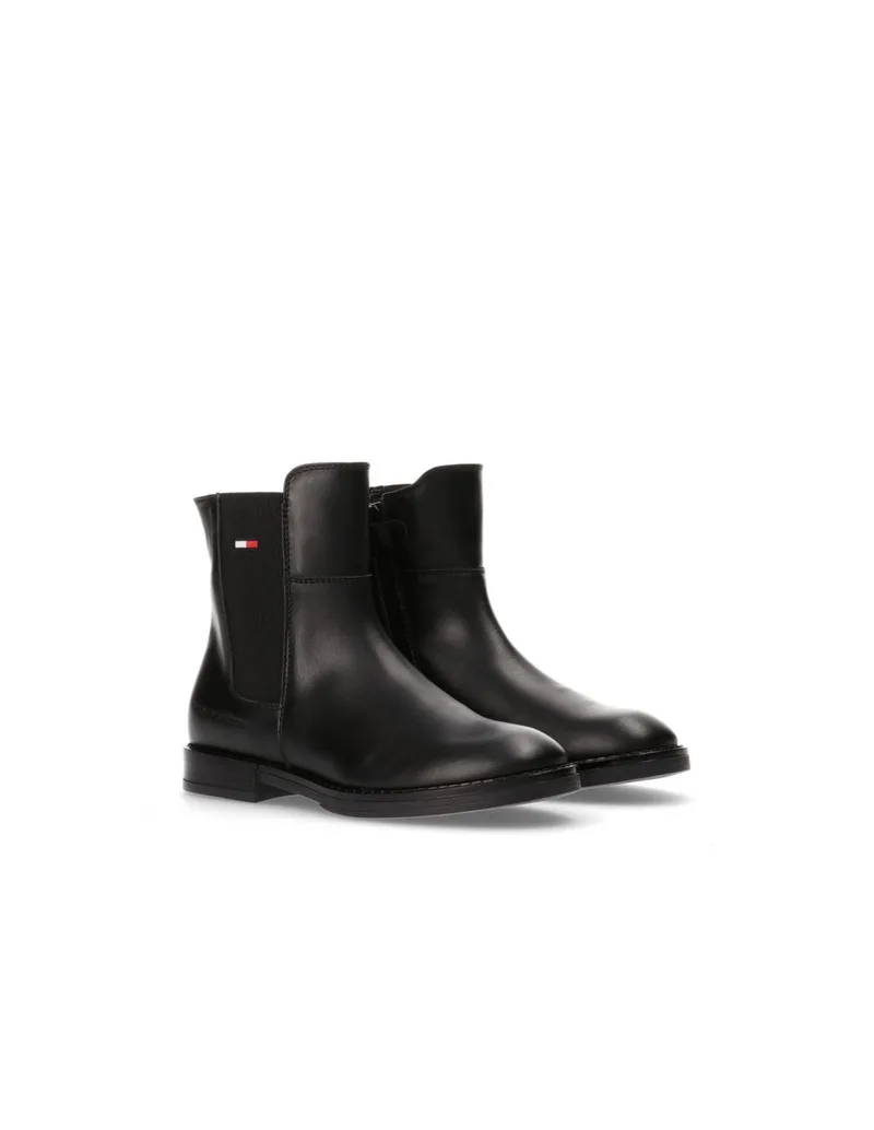 Tommy Hilfiger Boot Γυναικεία Chelsea Μποτάκια Μαύρα T4A5-33045-0036999