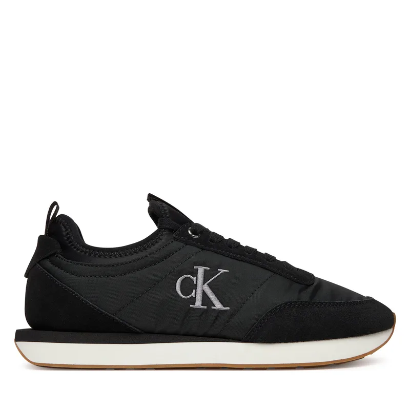 Αθλητικά Calvin Klein Retro Runner Sock Laceup Mix Mat YW0YW02060 Μαύρο