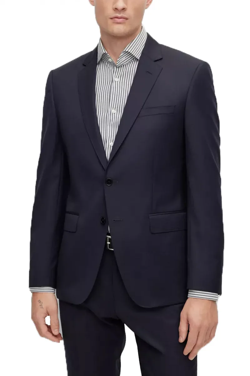 BOSS ΣΑΚΑΚΙ ΚΟΥΣΤΟΥΜΙΟΥ H HUGE-B1 SLIM FIT ΜΠΛΕ