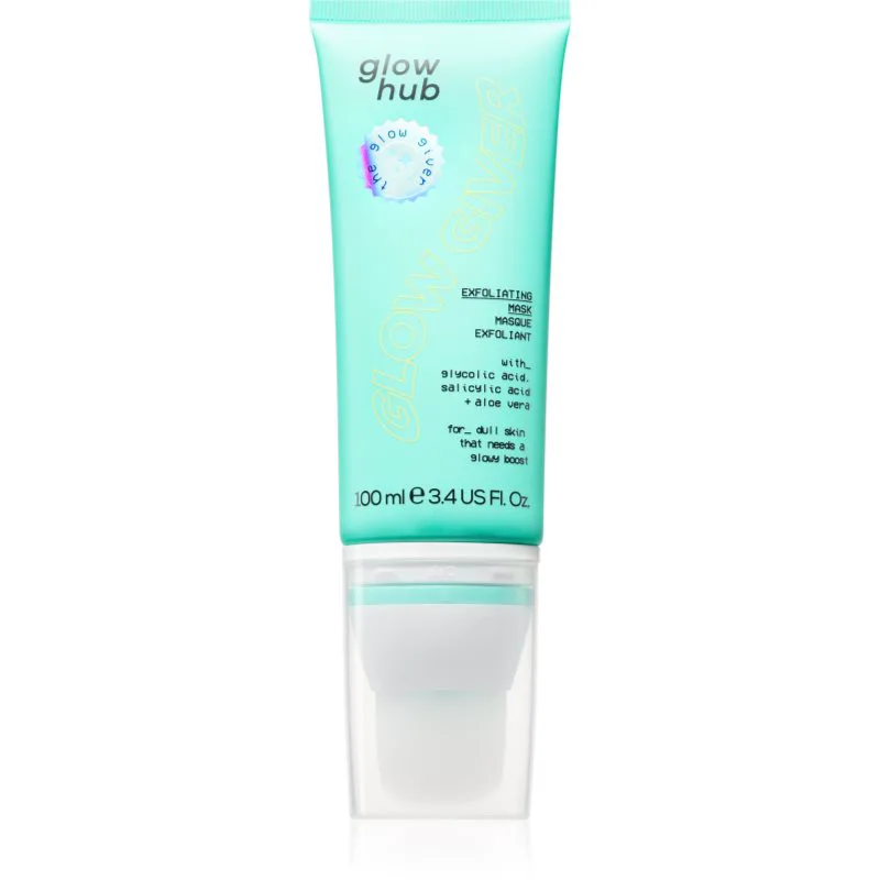 Glow Hub Glow Giver απολεπιστική μάσκα για λαμπρή επιδερμίδα 100 ml