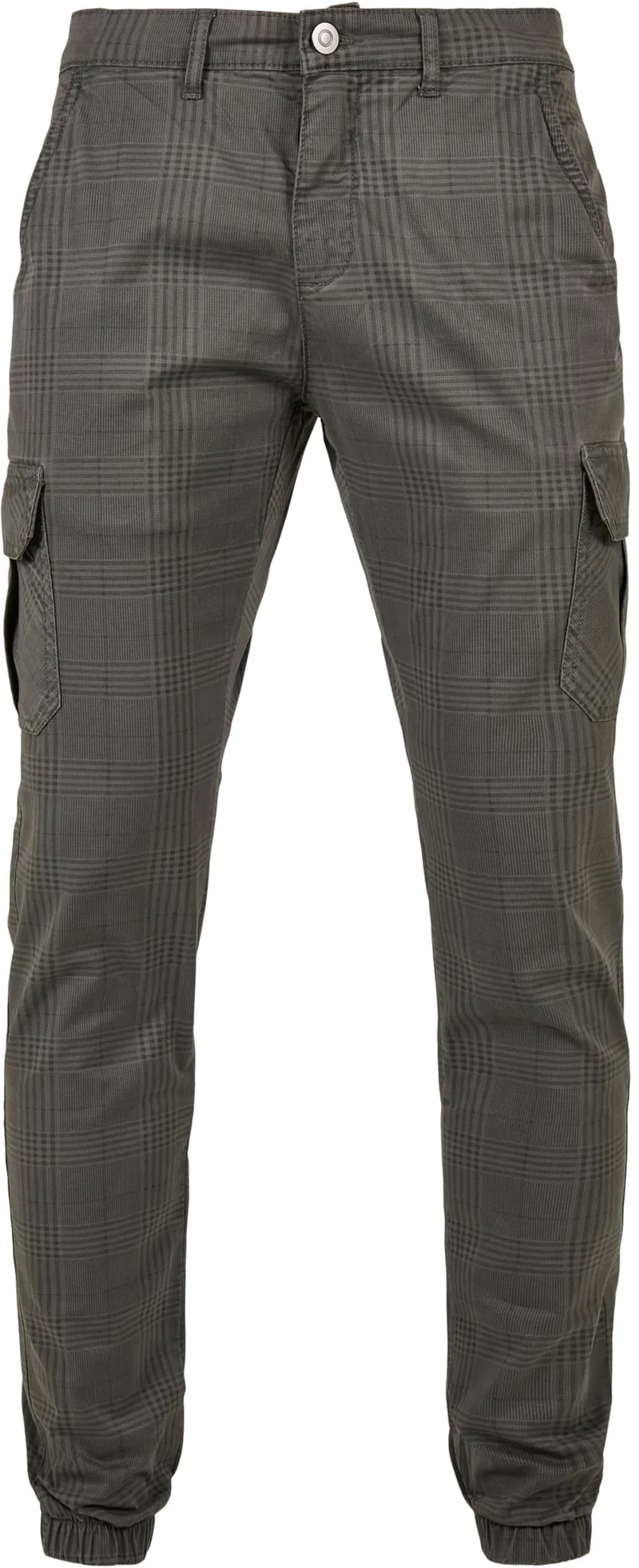 AOP Glencheck Cargo Jog Pants Urban Classics TB3138-00094 darkgrey