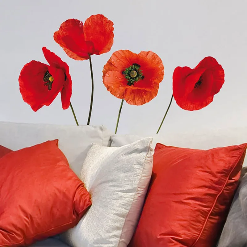 Αυτοκόλλητα Τοίχου Ango 54101 Poppies