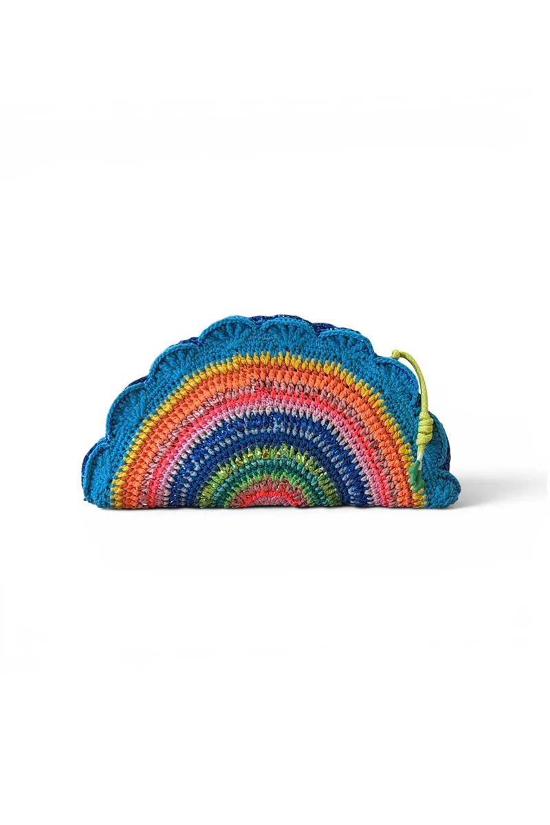 Nadia Dafri γυναικεία τσάντα πλεκτή "Ebru Clutch Large" - EBRU/LARGE/CLUTCH/SS26 Πολύχρωμο