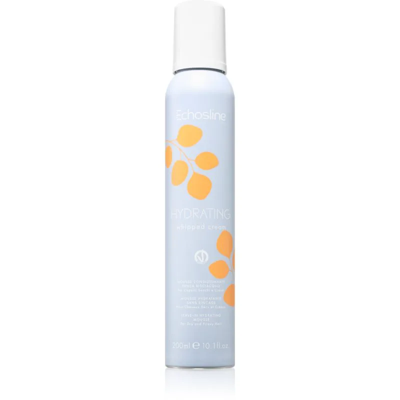 Echosline Hydrating Whipped Cream κοντίσιονερ χωρίς ξέβγαλμα για ξηρά, ταλαιπωρημένα μαλλιά 200 ml