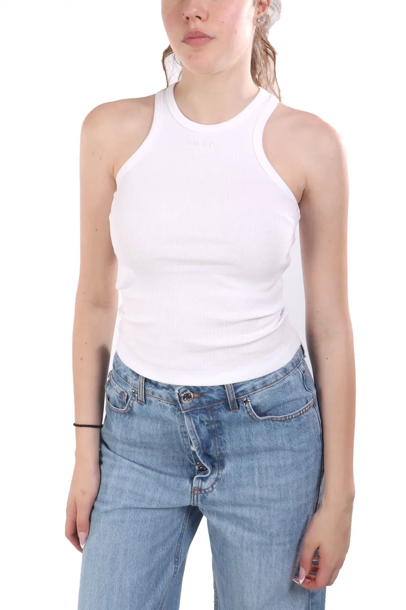 PINKO ΦΑΝΕΛΑΚΙ BACARDI TANK TOP ΛΕΥΚΟ