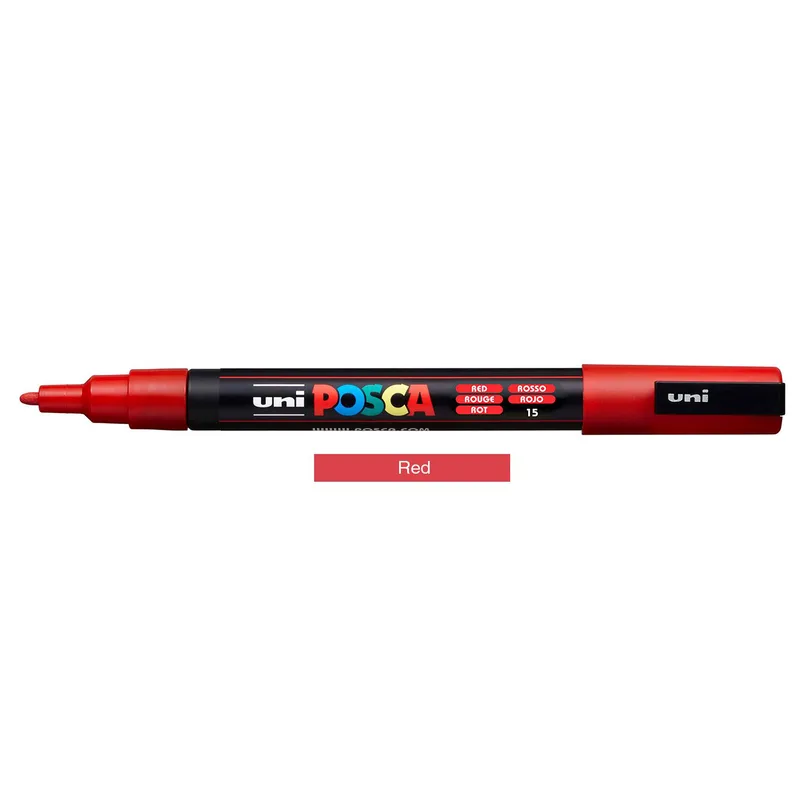 Μαρκαδόρος νερού Posca PC-3M - Red