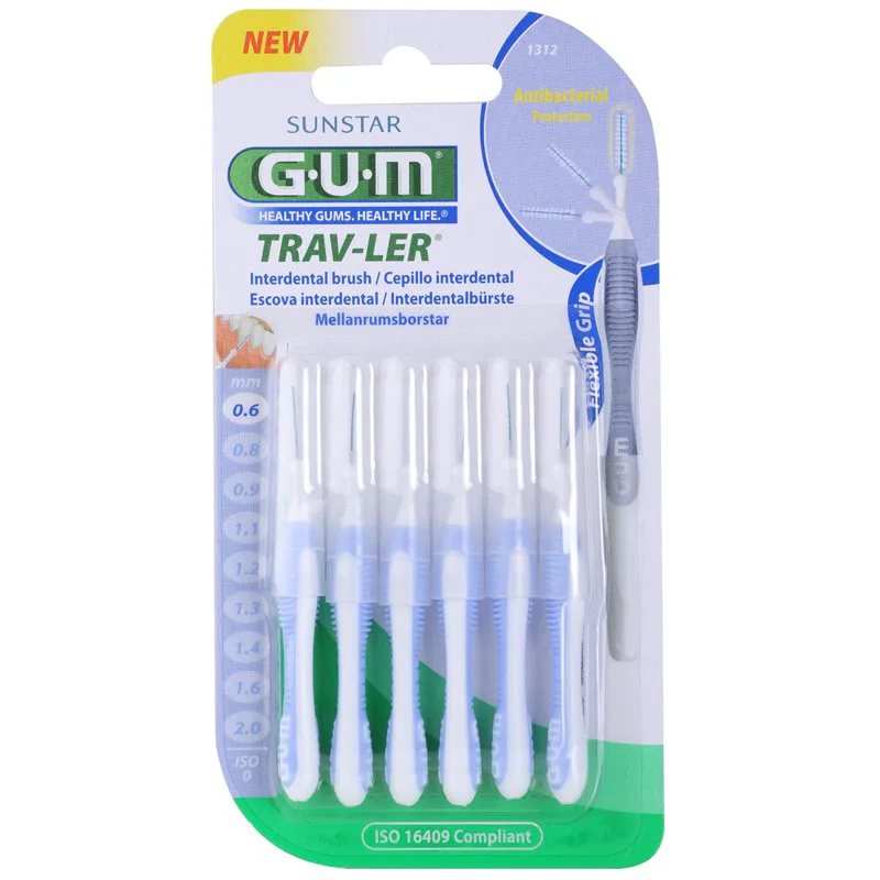 G.U.M Trav-Ler Interdental μεσοδόντια βουρτσάκια 0,6 mm 6 τμχ