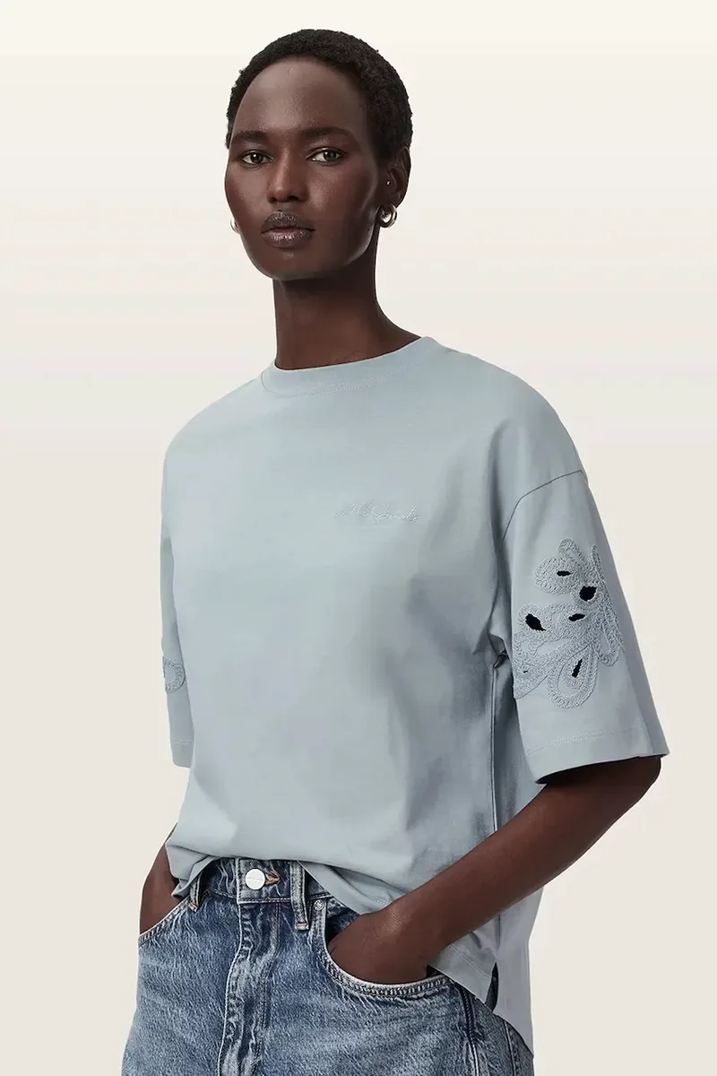 AllSaints oversize t-shirt γυναικείο βαμβακερό LOLA