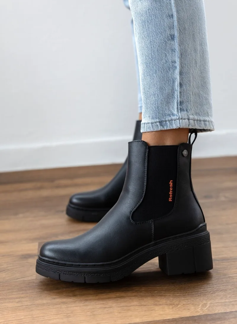 Refresh Heeled Chelsea Boots - 170997 - Black
