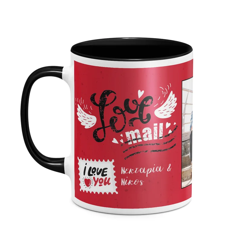 Love Mail - Κούπα - Μαύρο - Μαγική