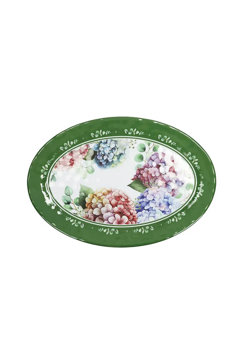 Brandani οβάλ πιατέλα από μελαμίνη 35 x 25 x 2 cm "Flora" - 8029722511962