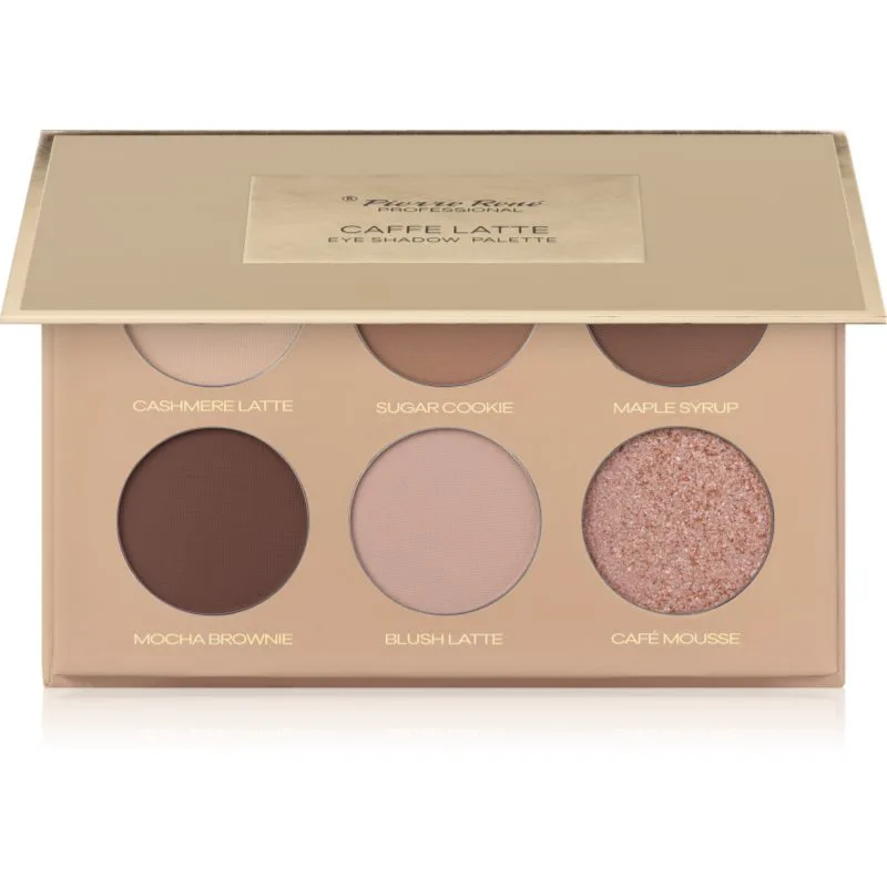 Pierre René Mocha Mousse Παλέτα σκιών για τα μάτια απόχρωση Caffe Latte 6x1.3 γρ