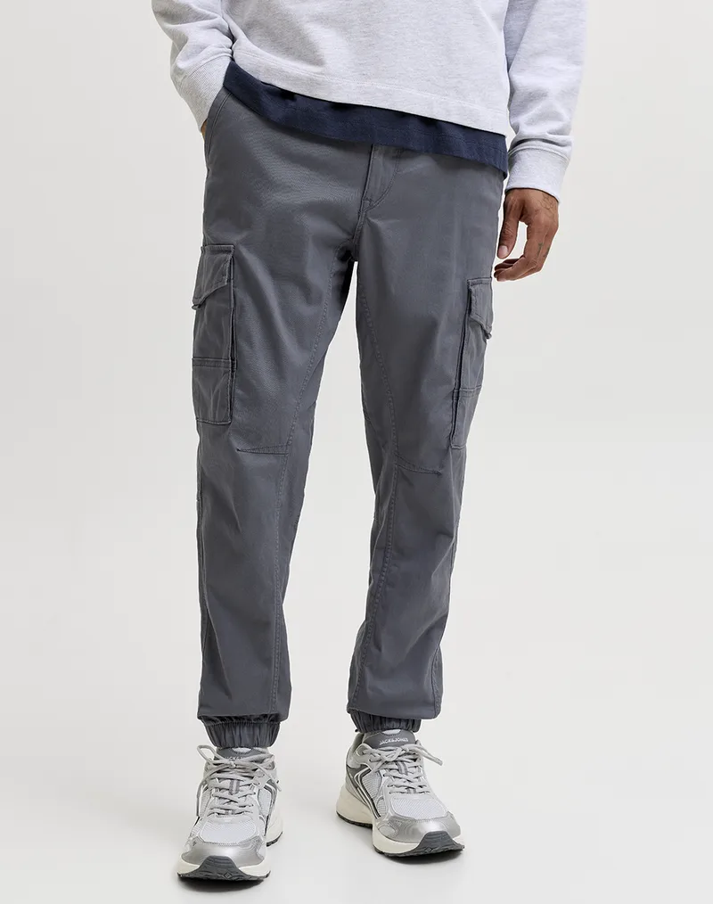 JACK&JONES ΠΑΝΤΕΛΟΝΙ JJIPAUL JJFLAKE AKM 542 BLACK NOOS. 12139912-Turbulence Gray