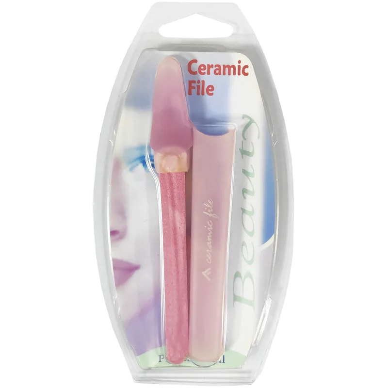 Fraliz Ceramic File Κεραμική Λίμα Νυχιών με Θήκη 1 Τεμάχιο - Ροζ