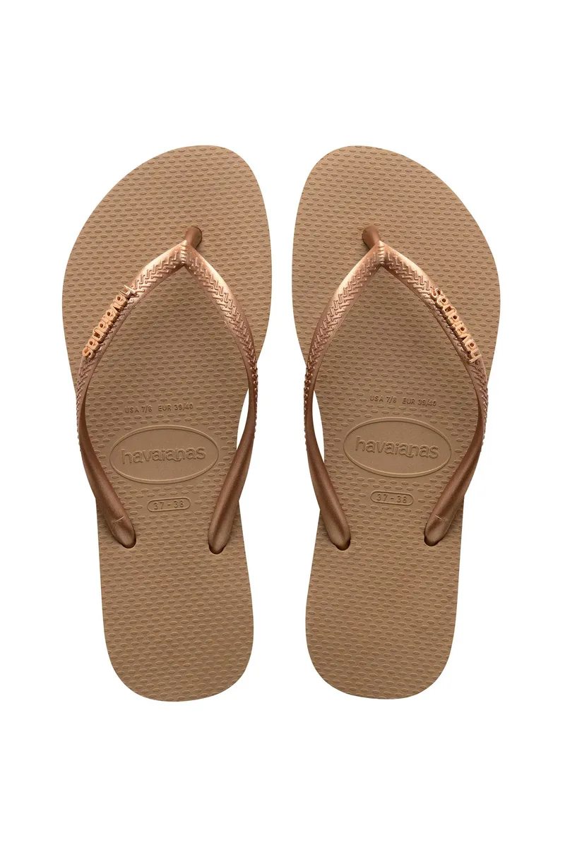 Havaianas γυναικείες σαγιονάρες "Slim Logo Metallic" - 4119875 Ροζ Persian