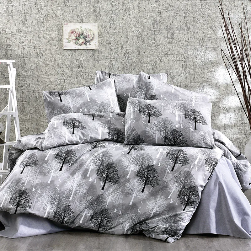 Σεντόνια King Size (Σετ) 240X270 Dimcol Forest 312 Χωρίς Λάστιχο (240x270)