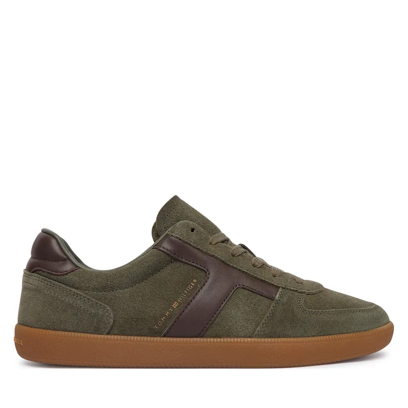 Αθλητικά Tommy Hilfiger Th Tribeca Sneaker Suede FM0FM06069 Σκούρο πράσινο