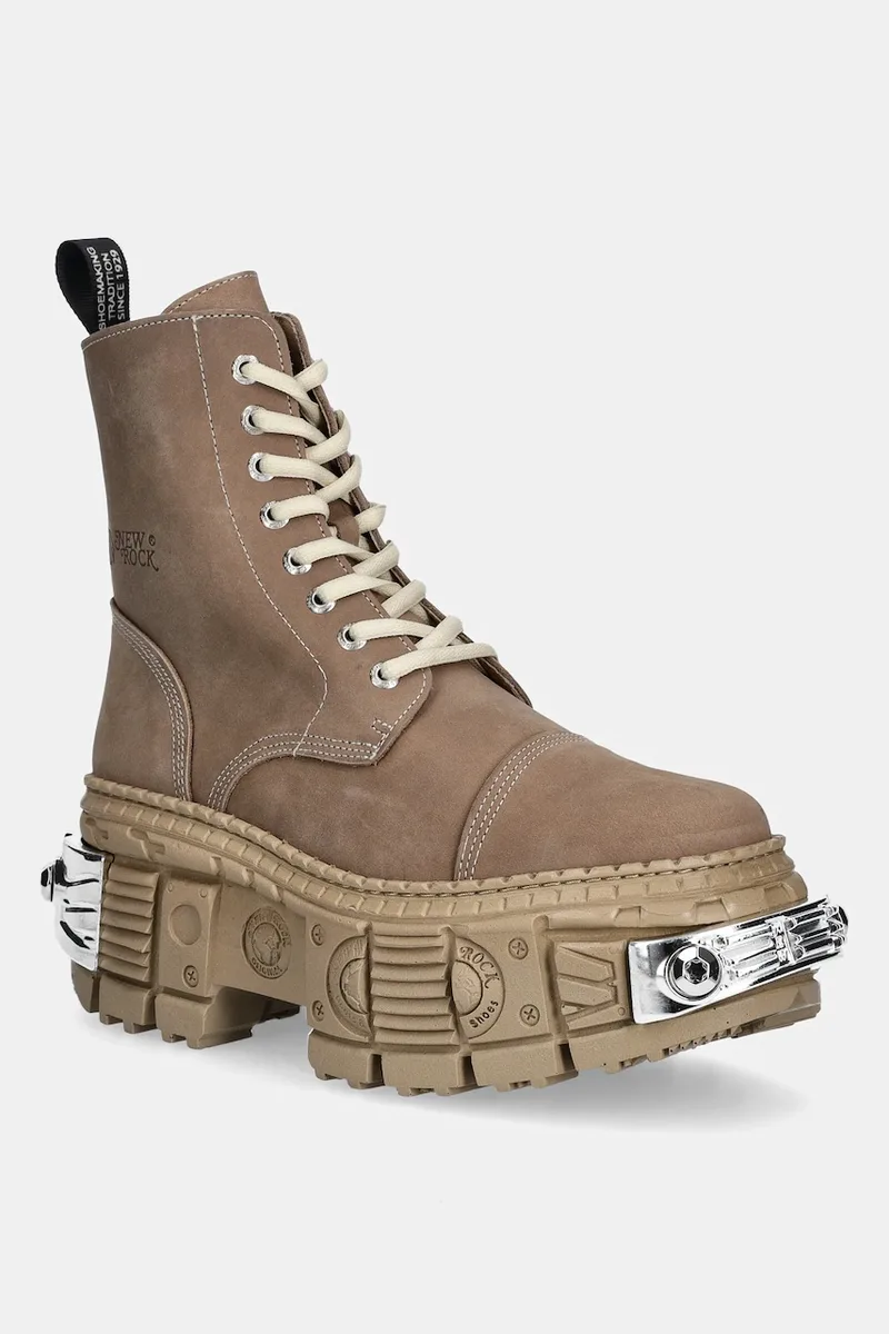 Μποτάκια από δέρμα nubuck New Rock SOFTY SARARI