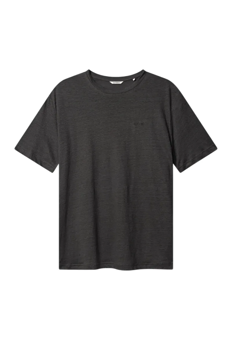 ΑΝΔΡΙΚΟ T-SHIRT GABBA DUNE ΛΙΝΟ ΚΟΝΤΟΜΑΝΙΚΟ ΑΝΘΡΑΚΙ