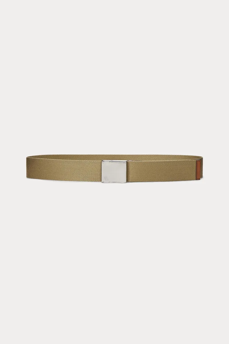 Lauren Ralph Lauren γυναικεία ζώνη με μεταλλική αγκράφα - 412961647001 Λαδί