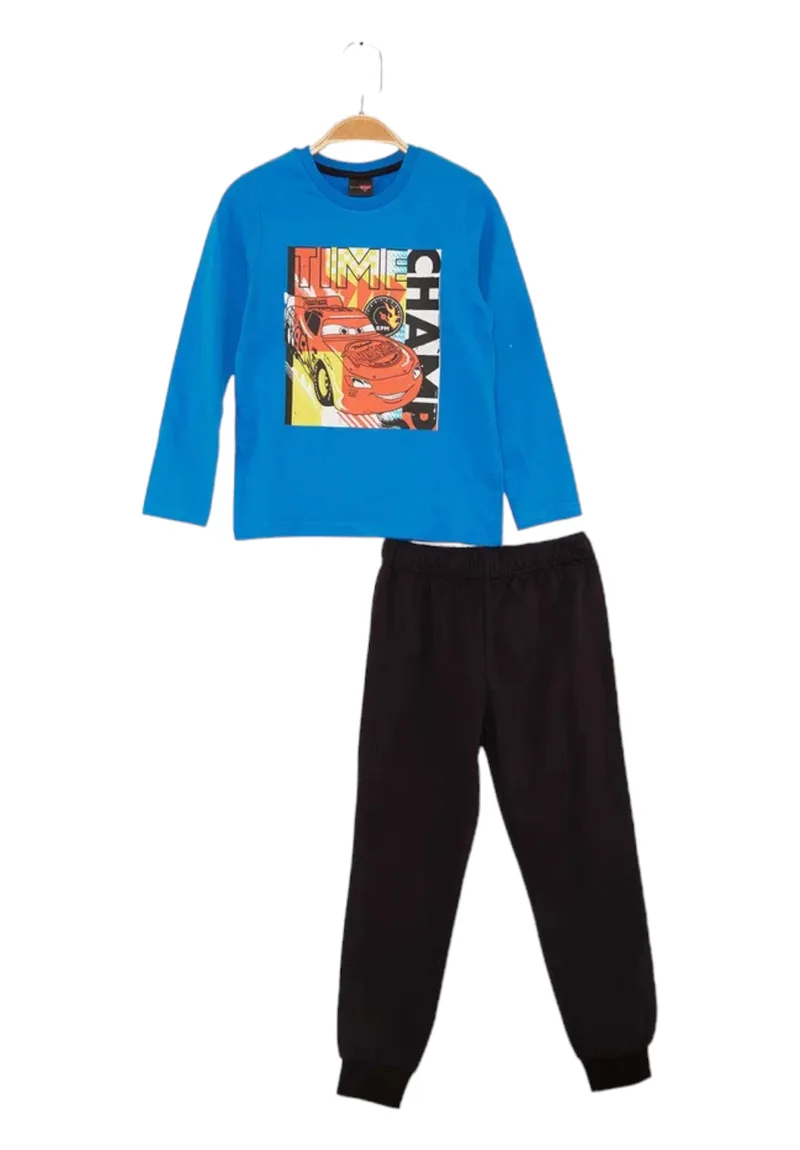 Πιτζάμα για αγόρι βαμβακερή Cimpa Disney McQueen μπλέ CR21321SKS-Μπλε