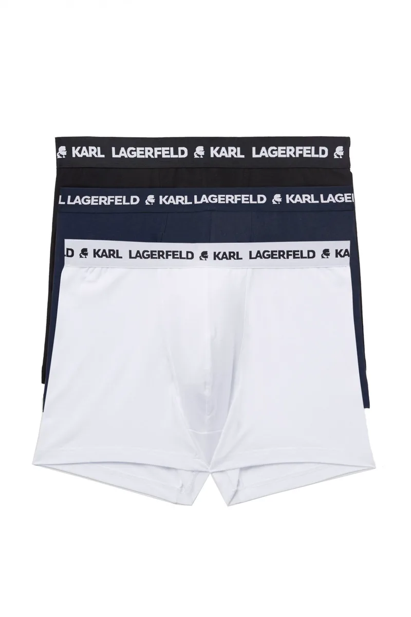 KARL LAGERFELD ΕΣΩΡΟΥΧΑ 3PACK TRUNKS SET ΜΠΛΕ-ΜΑΥΡΟ-ΛΕΥΚΟ