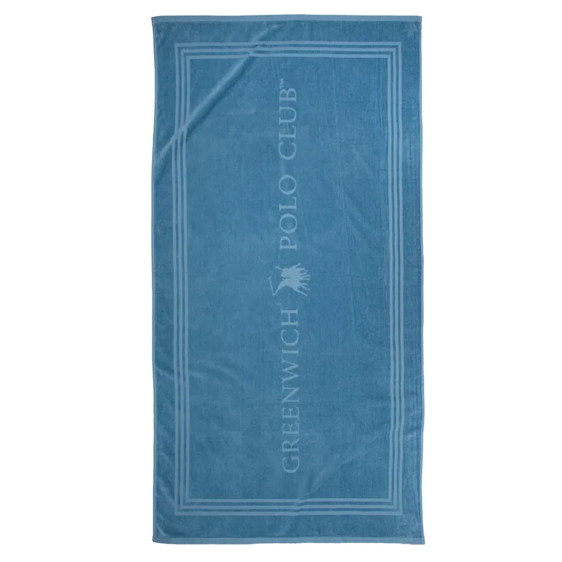 Greenwich polo club πετσετα θαλασσησ 90χ170 essential 5201 dusty blue
