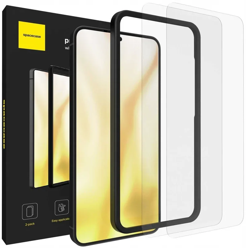 Tempered Glass Samsung Galaxy S25 / S24 Spacecase Set Αντιχαρακτικό Γυαλί Προστασίας Οθόνης 2 Τεμάχια - Clear (5905719117726)