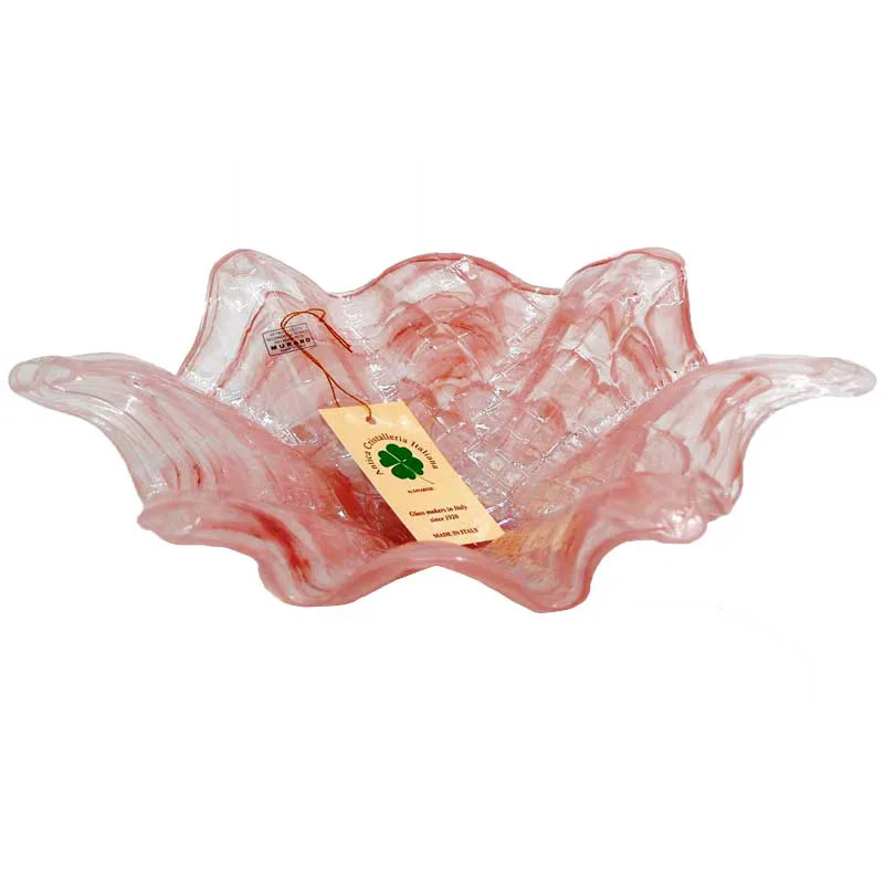 Διακοσμητικό Μπωλ Murano Ροζ Royal Art 33x20εκ. ANT37P (Χρώμα: Ροζ, Υλικό: Murano ) - Royal Art Collection - ANT37P