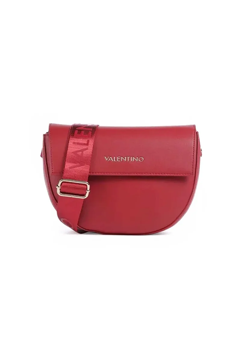 Valentino γυναικεία τσάντα ώμου/crossbody με μεταλλικό λογότυπο "Bigs" - 73LVBS3XJ02/BIG Κόκκινο