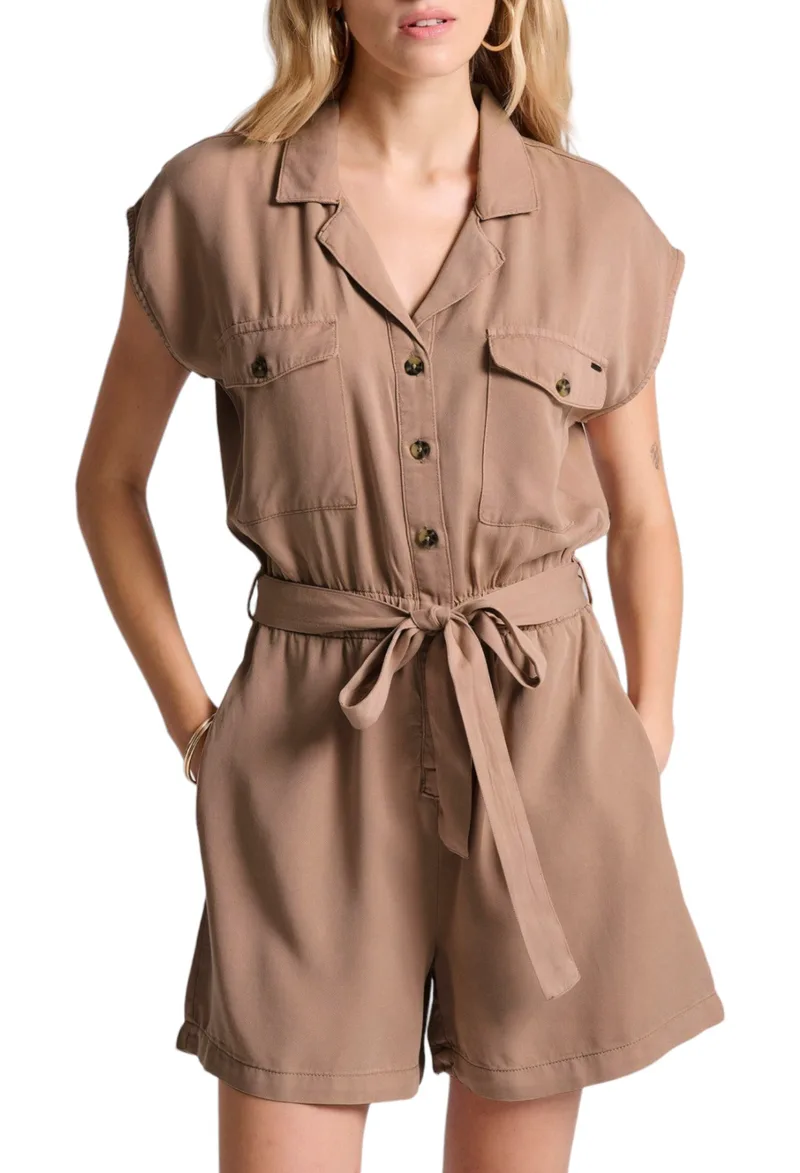Funky Buddha Με Υφασμάτινη Ζώνη FBL009-112-12-SANDSTONE Γυναικείο