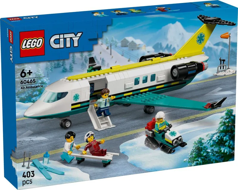 LEGO CITY EMERGENCY AIR AMBULANE AIRPLANE (60465)