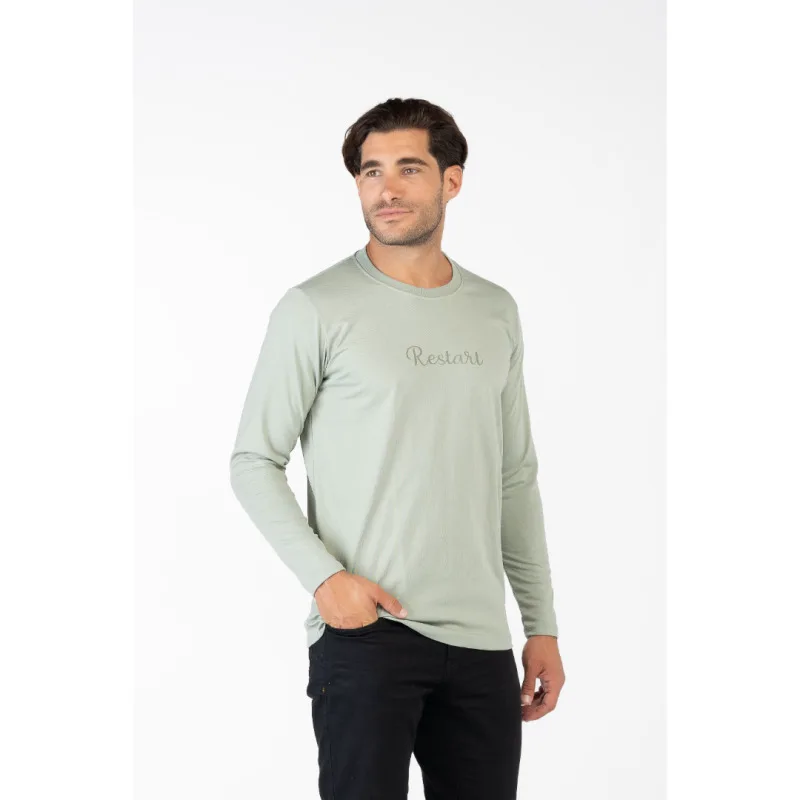 Μακό pennie μπλούζα "Restart",της Leo Collection - Olive