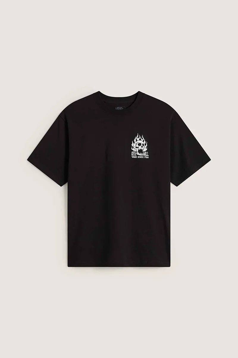 Vans ανδρικό T-shirt Relaxed Fit "Off The Wall Fever" - VN000VW0BLK1 Μαύρο