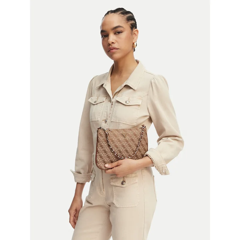 Τσάντα Guess PW7561 P6274 Ανοιχτό καφέ