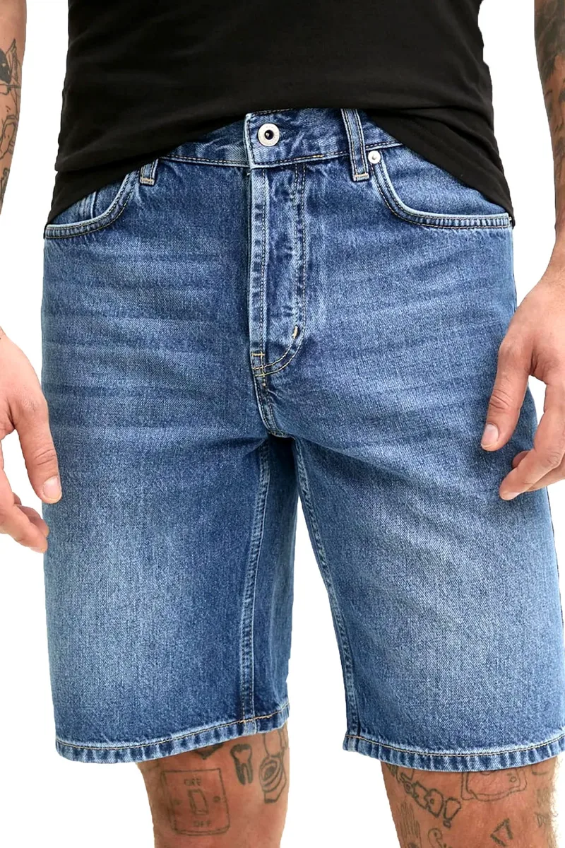 KARL LAGERFELD JEANS ΒΕΡΜΟΥΔΑ JEANS REGULAR SHORT ΜΠΛΕ