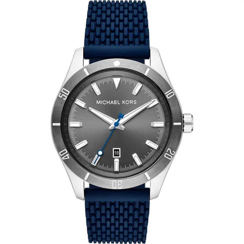 MICHAEL KORS Layton Blue Rubber Strap MK8818