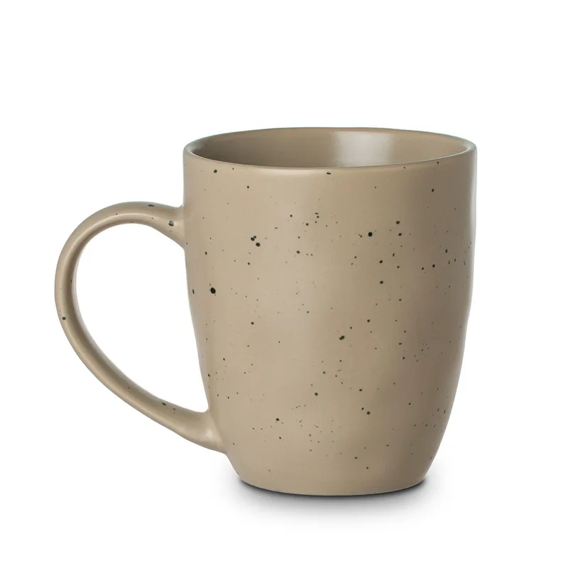 Κούπα New Bone Earth Dot 440ml Μπεζ Estia 07-35549 (Υλικό: Πορσελάνη, Χρώμα: Μπεζ) - estia - 07-35549