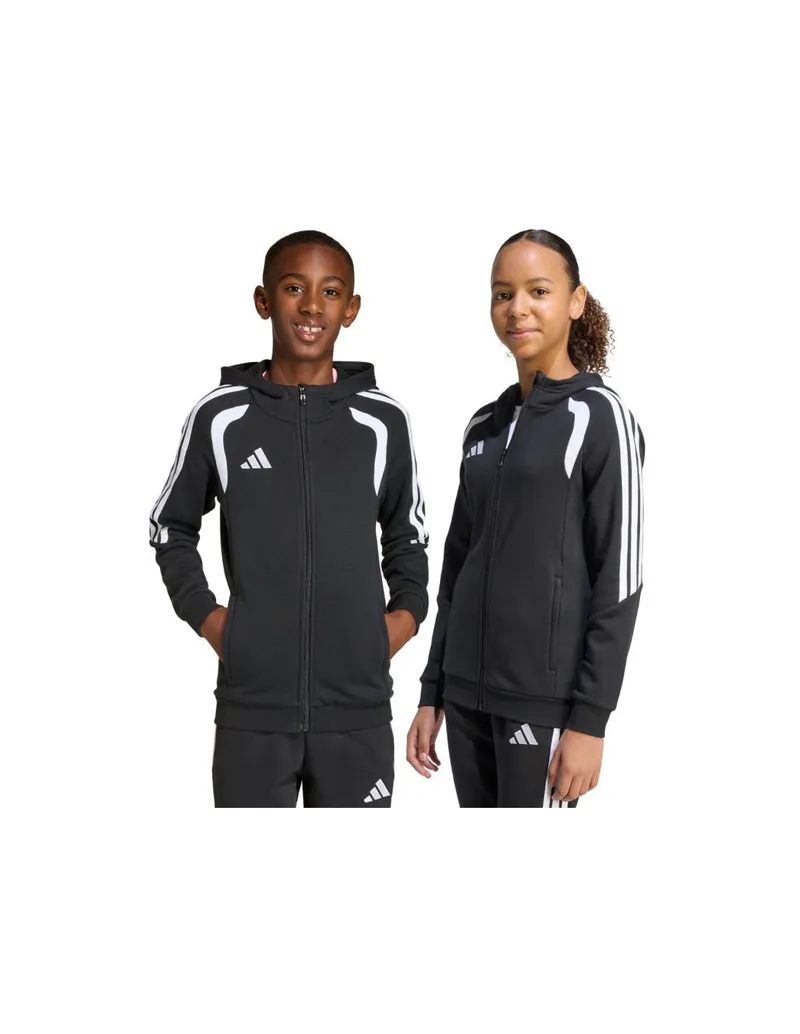 adidas Tiro 26 League Sweat Full Zip Hoodie for Kids Black KF3324