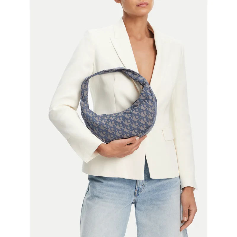 Τσάντα Calvin Klein Ckj Monogram Pinched Medium Shou LV04F3206G Μπλε