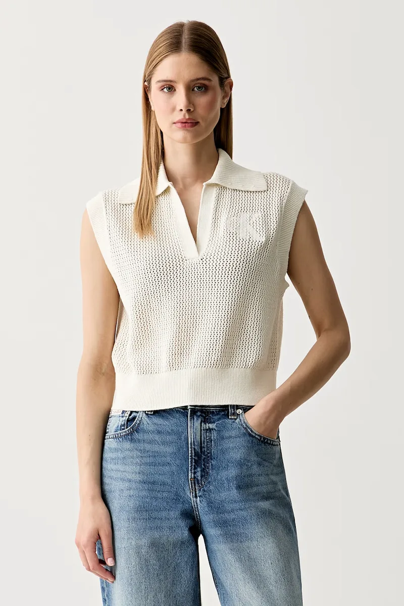 Calvin Klein Jeans γιλέκο γυναικείο βαμβακερό