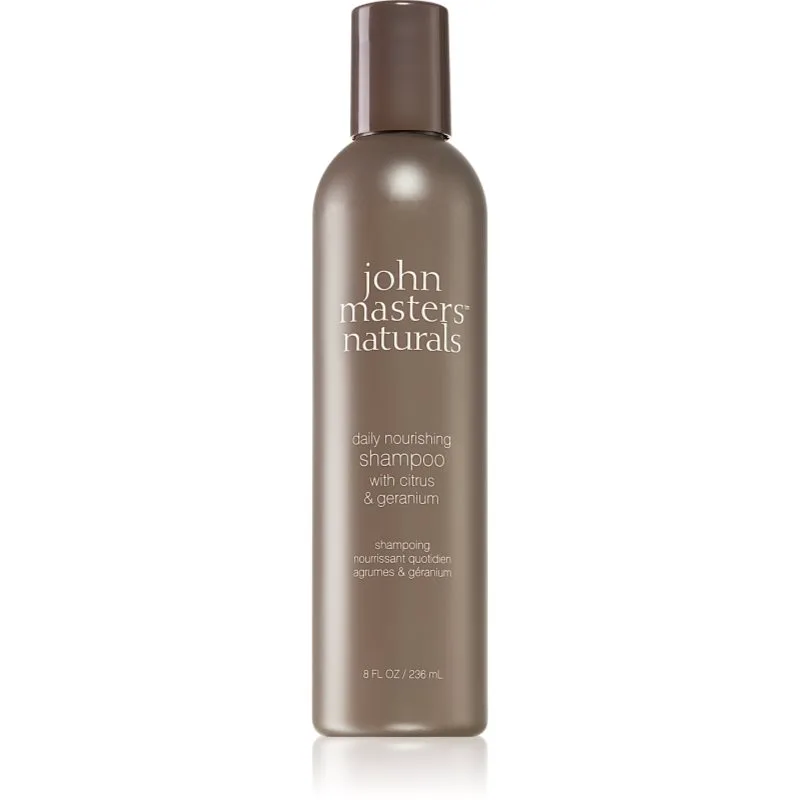 John Masters Organics Citrus & Geranium Daily Nourishing Shampoo θρεπτικό σαμπουάν για καθημερινή χρήση 236 μλ