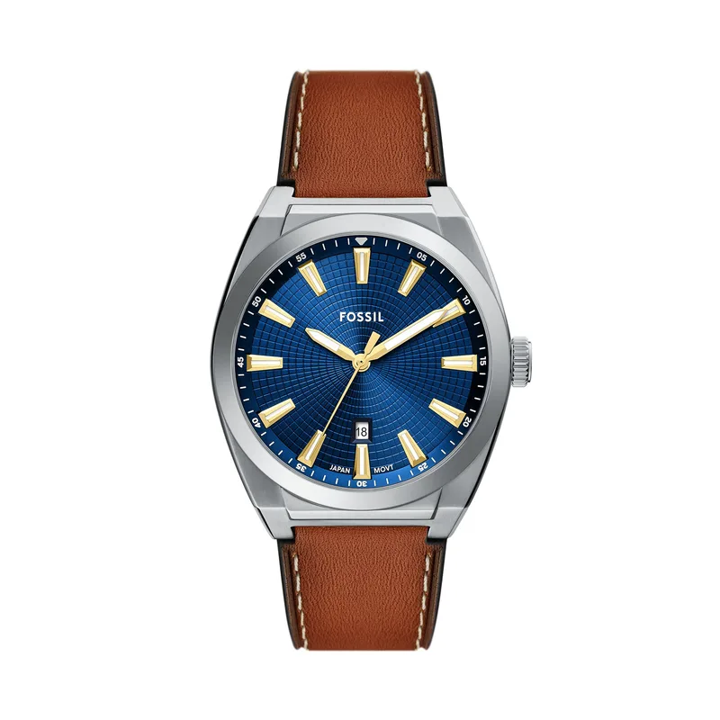 Ρολόι Fossil Everett FS6115 Καφέ