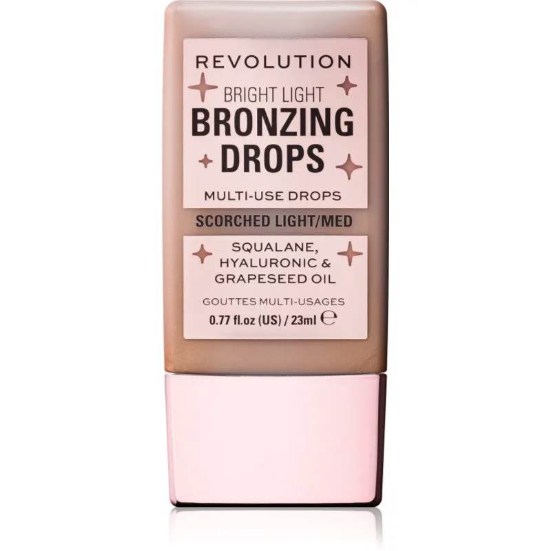Revolution Bright Light Bronzing Drops υγρό μπρονζερ απόχρωση Bronze Scorched 23 ml