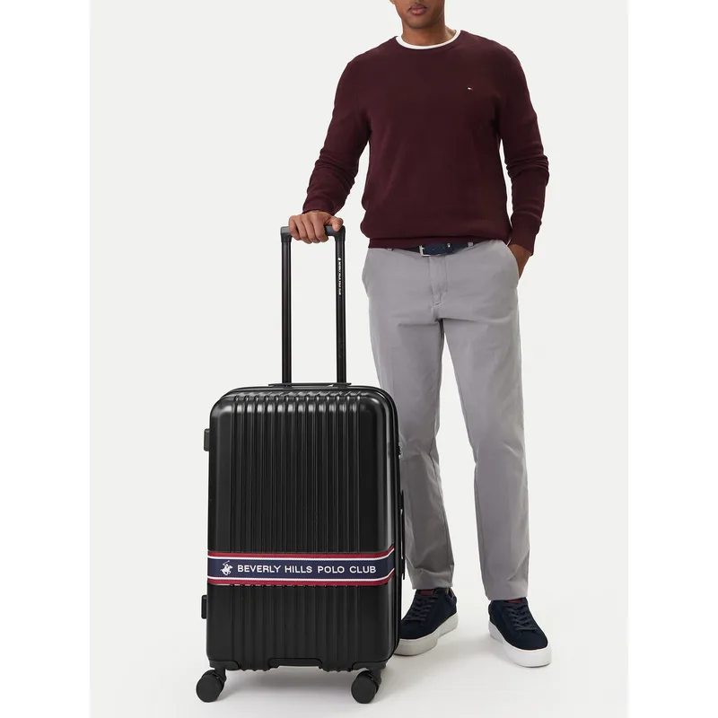 Μεσαία Βαλίτσα Beverly Hills Polo Club CEO-BHPC-M-005-08-BLACK Μαύρο