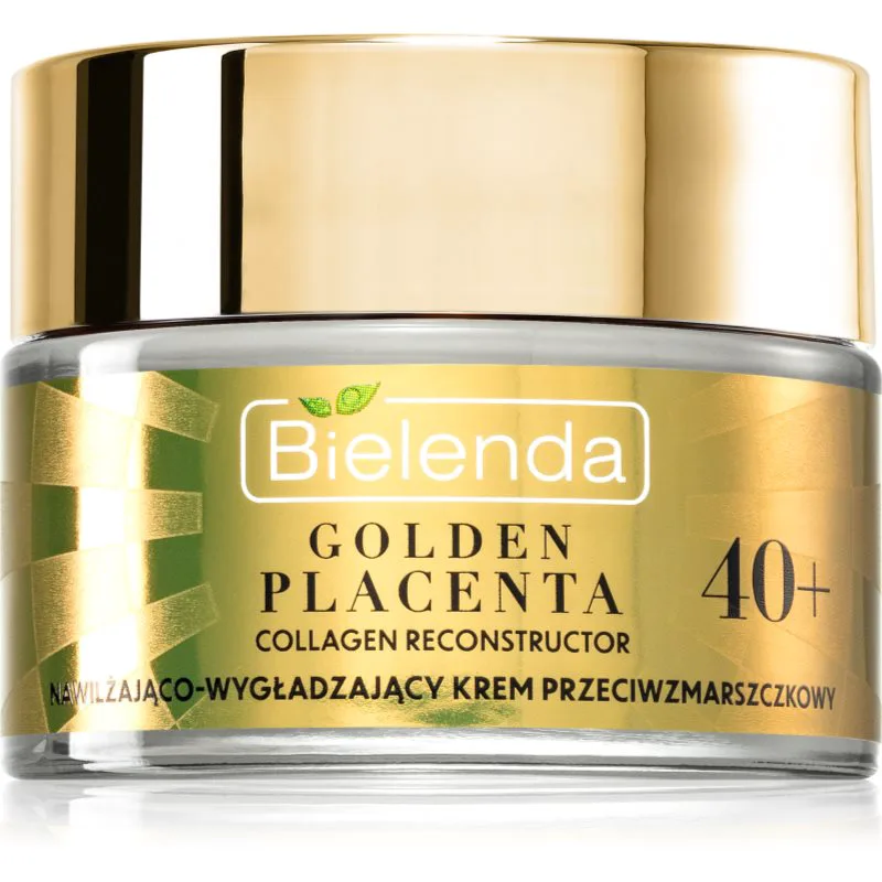Bielenda Golden Placenta Collagen Reconstructor ενυδατική και λειαντική κρέμα προσώπου 40+ 50 μλ