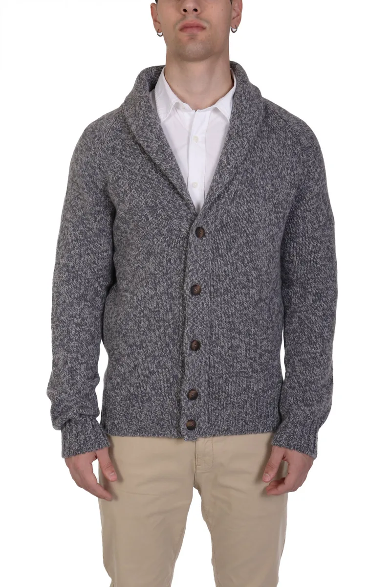 GRAN SASSO ΠΛΕΚΤΟ CARDIGAN ΓΚΡΙ