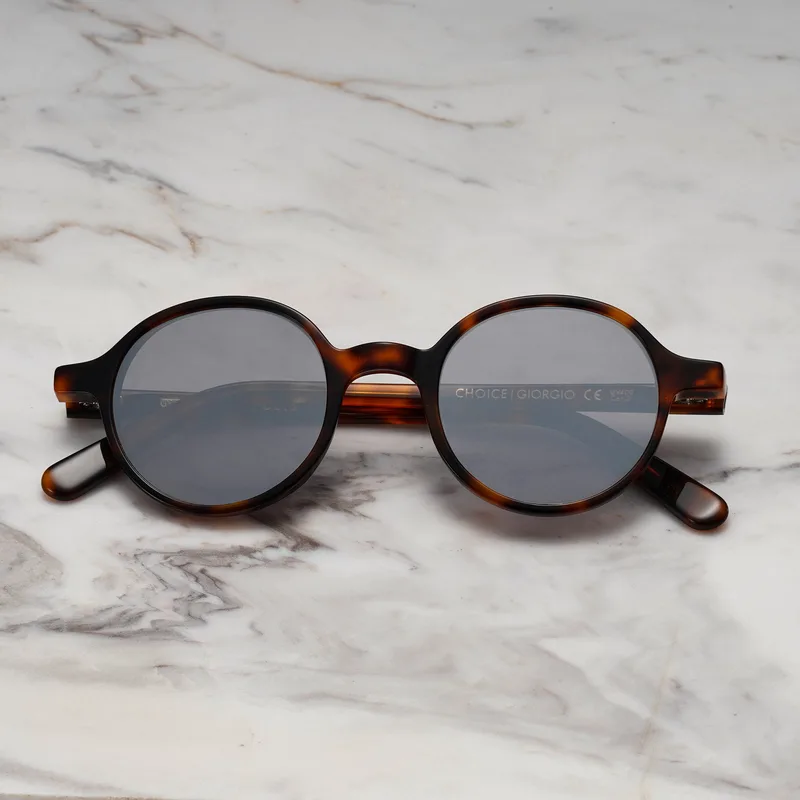 GIORGIO A12EP5 - GIORGIO - TORTOISE - SILVER MIRROR Sunglasses | Tortoise | Silver Mirror Shades | Explicit Poets Sunglasses